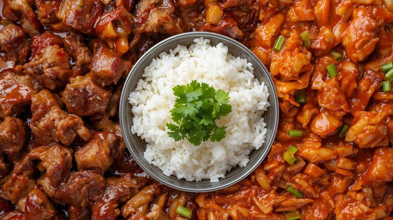 korean spicy pork asian hot box